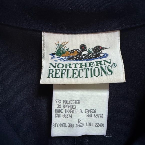 Vintage Northern Reflections Navy Blue Dress - Picture 7 of 7